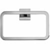 Croydex Flexi-Fix Easy to Fit Cheadle Chrome Plated Square Design Towel Ring