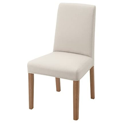 Ikea BERGMUND chair, oak effect/Hallarp beige