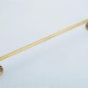 HIGOH Towel Racks, Towel Rail for Bathroom,Retro Style Antique Brass Wall Mounted Bathroom Single Bar Rack Towel Rails Holder