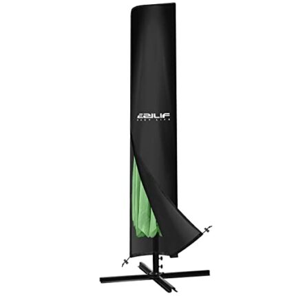 Ezilif Parasol Cover, 420D Oxford Parasol Covers Waterproof/Windproof/Anti-UV, Parasol Covers Fit for 1.5-2M Garden Outdoor Umbrellas(140*25/30CM