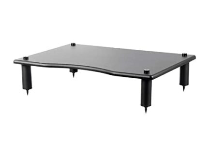 Monolith 124795 Amplifier/Component Stand, 23.8 x 16.7 x 4.7" Compatible with Bose, Polk, Sony, Yamaha, Pioneer & Others, Black