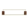 HIGOH Towel Racks, Towel Rail for Bathroom,All-Copper Bathroom Hand Towel Holder,Single-Bar Bathroom Hand Towel Holder,Wall-Mounted Hand Towel Ho