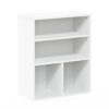 Furinno Pasir 3 Tier Display Bookcase, Display Shelf, White 59.9(W) x 71.4(H) x 30(D) cm