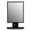ToiletTree Products Ultimate Fogless Shower Bathroom Mirror, Bigger Reflective Surface & Thinner Frame, Squeegee Included, Black