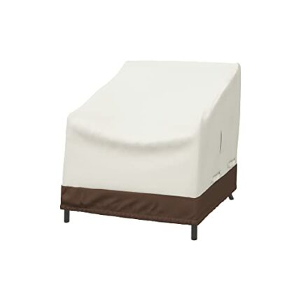 Amazon Basics Lounge Deep Seat Furniture Cover, Set of 2, Beige / Tan