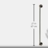 Grohe Essentials 600mm Hard Graphite Towel Rail