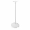 Ex-Pro Single Freestanding Speaker Floor Stand Bracket Compatible with/for Sonos One/Sonos Play:1, Fixed Holder with Cable Management - White