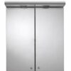 Croydex Shire Double Door White Illuminated Cabinet, Steel Beige, 23x45x53 cm