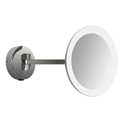 Astro Mascali Round LED, Bathroom Magnifying Mirror, IP44 Rated (Polished Chrome) LED Strip, Designed in Britain - 1373020-3 Years Guarantee