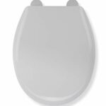 Croydex WL401022H Anti-Bacterial Toilet Seat, White, 36x42.5cm