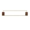 HIGOH Towel Racks, Towel Rail for Bathroom,All-Copper Bathroom Hand Towel Holder,Single-Bar Bathroom Hand Towel Holder,Wall-Mounted Hand Towel Ho