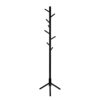 YEVONNIE Solid Rubber Wood Coat Rack, Free Standing Coat Rack, Tree-Shaped Coat Rack with 8 Hooks, 3 Height Options, for Clothes, Hats, Bags, for