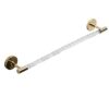 Towel Rail Self Adhesive Towel Holder Wall Mounted Towel Shelf No Drilling Rust-Proof copper/acrylic for toilets,30cm