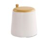 FGHOEV Circular Sitting Stool, Small Stool, Household Soft Seat, Shoe Changing Stool, Coffee Table Stool, Sofa Stool (Color : Argento, Size : Tal