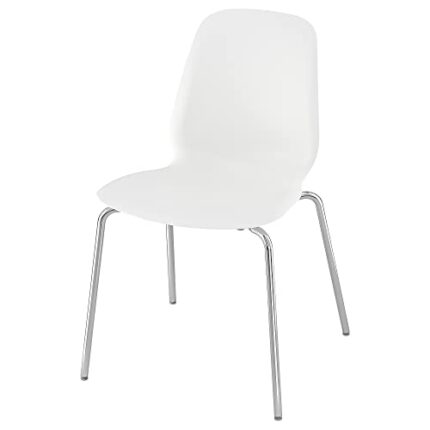 Ikea LIDÅS chair, white/Sefast chrome-plated