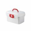 Uposao Plastic Medicine Box with Handle and Detachable Compartment Multi-Use Family First Aid Box Storage Box Portable Medicine Box Empty Medical