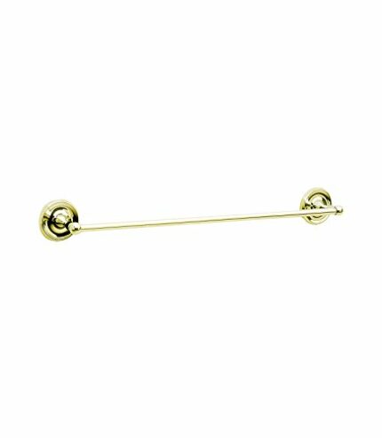 SMEDBO Villa Single Towel Rail, Brass, Gold, 63.5 x 7.5 x 6.9 cm