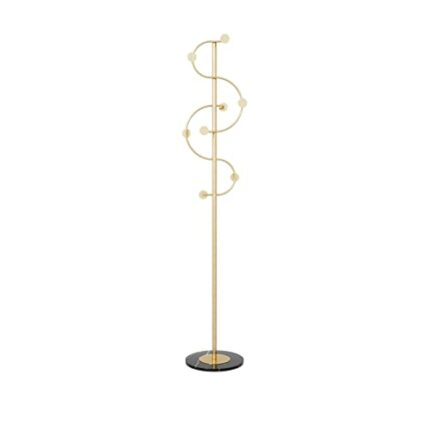 N/A Metal Entrance Hall Hanger Clothing Standing Coat Rack Floor Hats Garment Foot Rack Furniture (Color : D, Size : Light Grey)