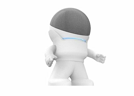 Splin Table Stand Holder Compatible with Amazon Alexa Smart Speaker Echo Dot (4th and 5th gen.) and Apple HomePod Mini, Mr. Bill (White)