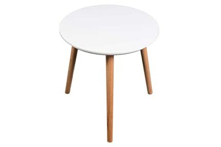 Occasion Side Table Simple Sleek & Stylish Top With 3 Bamboo Legs New