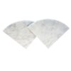 GEOONA Marble Wall-Mounted Corner Shelf,Bathroom Corner Shower Shelf，White Marble Corner Shelf Polished 9"X9"，Round Edge(Carrara White) (Carrara