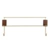 HIGOH Towel Racks, Towel Rail for Bathroom,All-Copper Bathroom Hand Towel Holder,Single-Bar Bathroom Hand Towel Holder,Wall-Mounted Hand Towel Ho
