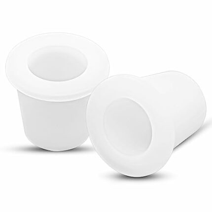 2Pcs Table Umbrella Hole Ring Plug, Outdoor Pool Umbrella Sleeve Stabilizer Cone Wedge, Silicone Umbrella Table Ring Hole Insert for 2-2.5 Inch T