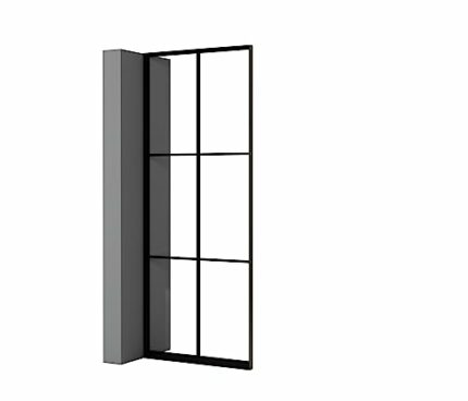Patishon DIY Floor To Ceiling Room Divider - Bespoke Height Glazed Partition, 900mm Wide Framed Style, Perfect for, Ready to Assemble