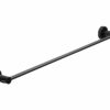 Croydex Metra Flexi-Fix Towel Rail, Matt Black