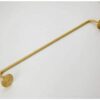 FVRTFT wall-mounted towel rack fixed rack antique gold finished single bathroom towel rack bathroom hotel kitchen dish cloth hand towel bar-60CM