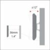 AMER MOUNTS Tilting Flat Panel Wall Mount Bracket for LCD,LED Monitors, TVs & Touchscreens 13" to 27"