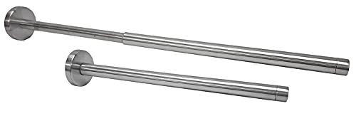 INOX Telescopic Towel Rail Extendible for Wall Mounting in Kitchen, Bathroom Stainless Steel Towel Rail Wall Mounted