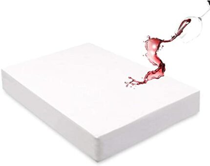 Family Bedding Terry Cotton 100 Percent Waterproof King Bed Mattress Protector, 160 cm x 200 cm