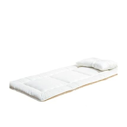 TBIIEXFL Japanese Floor Mattress Futon Double Thicken Tatami Mat Sleeping Foldable Roll Up Mattress Soft Breathable Futon (Color : Wit, Size : 15