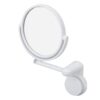 Asixxsix Wall Mounted Makeup Mirror, 360 Degree Rotation Flexible Makeup Vanity Mirror with Suction Cup Design Foldable Portable Wall Mirror for