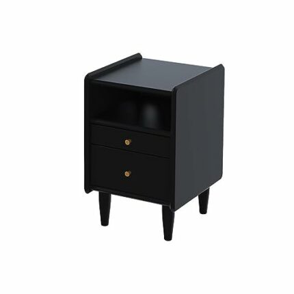 WALNUT Ultra-narrow Bedside Cabinet Bedroom Small 30cm Bedside Cabinet Bedside Cabinet Storage Cabinet Light Luxury (Color : D, Size : 30CM)