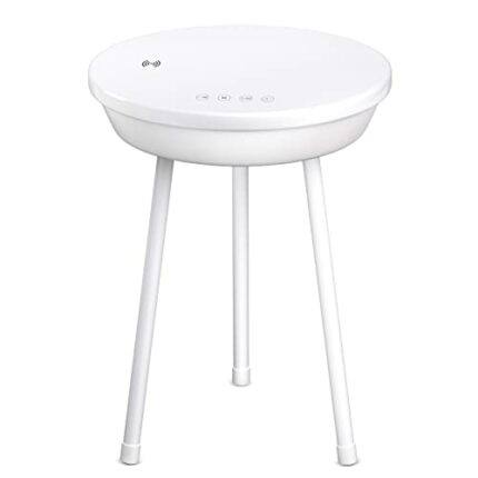 TAMITO Coffee Table Living Room Tables Bluetooth Speaker with Wireless Charger and USB Charging Stand Smart Side Table, Charging Base Bedside Tab