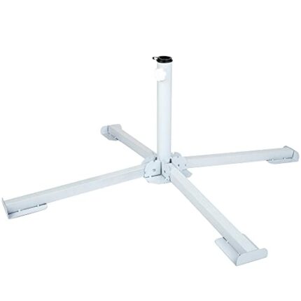 AKTIVE - Klappbarer Sonnenschirmfuß, weiß