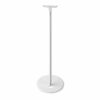 Ex-Pro Single Freestanding Speaker Floor Stand Bracket Compatible with/for Sonos One/Sonos Play:1, Fixed Holder with Cable Management - White