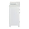WALNUT White Bathroom Cabinet Under Sink Vanity Cabinet 2 Adjustable Shelves Versatile Space Saving Storage Organizer