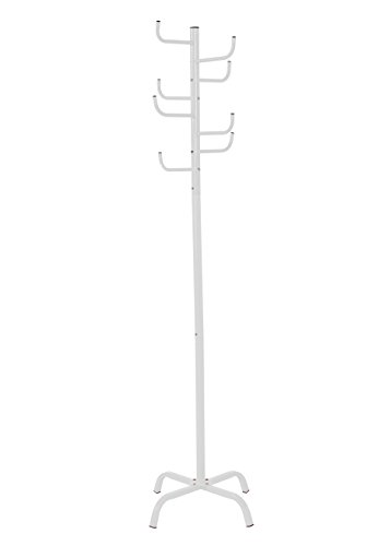 King Home a1007614 Coat Hook Painted Steel White 50 x 50 x 175h
