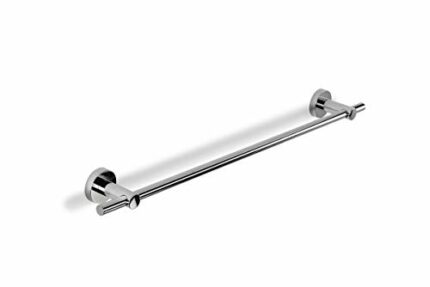 Croydex Flexi-Fix Epsom Towel Rail, Metal, Chrome, 54 x 701 x 82mm