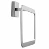 Croydex Flexi-Fix Easy to Fit Cheadle Chrome Plated Square Design Towel Ring
