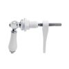 Ceramic Toilet Cistern Lever Flusher | Traditional Victorian Style | Real Ceramic White LOO Cistern Lever Flush Handle | WC Lavatory Flush | Chro
