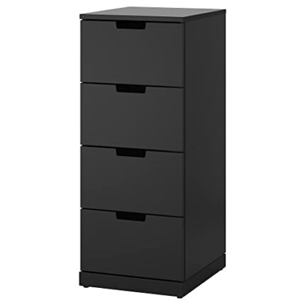 Ikea NORDLI chest of 4 drawers, 40x99 cm, anthracite
