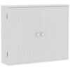 Bath Vida Double Door Wall Mounted Bathroom Cabinet, Wood, White