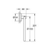 GROHE Start QuickFix Towel Ring (Metal, Concealed Fastening, Including Screws and Dowels, Extra Easy to Fit with GROHE QuickGlue), Size 200 mm, C