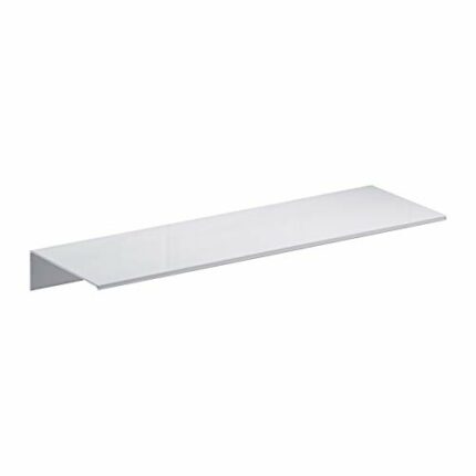 RSOCHS White Bathroom Shelf Wall Mount Space Aluminium Black Bathroom Shelf Square Shower Shelf Corner Storage Holder Shelves (Size : S Type)