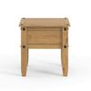 Core Products, Corona Waxed Pine Lamp Table (New Specification), Antique Wax, W 58cm x D 58cm x H 52cm, CR906