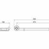 Burlington Shelf With Chrome Rail